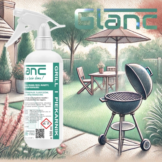 Glanc Grill I Piekarnik 0,5l - intensywny środek do odtłuszczania i usuwania przypaleń
